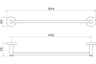 Полотенцедержатель Aquatek Европа AQ4120CR хром